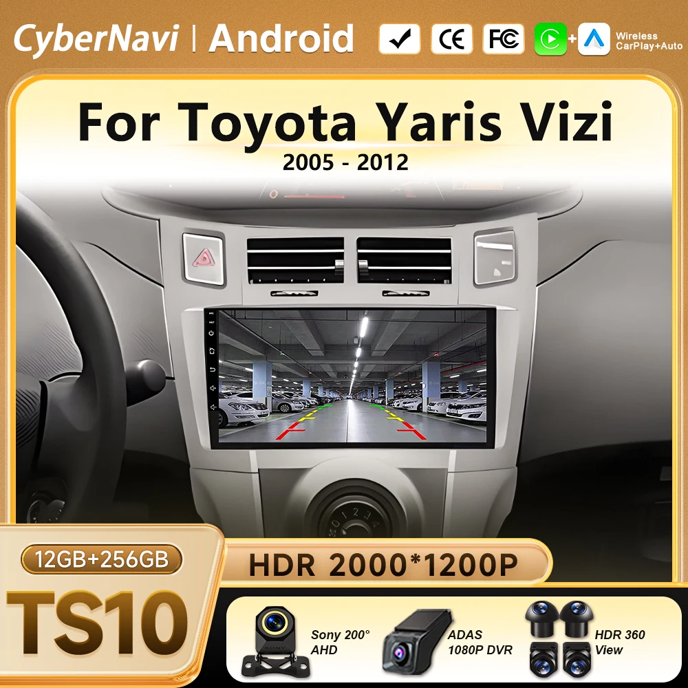 Android 16 For Toyota Yaris Vizi 2005 2006 2007-2012 Car radio Multimedia Video Player GPS Navigation Radio 4G WIFI DSP No 2din
Android 16 For Toyota Yaris Vizi 2005 2006 2007-2012 Car radio Multimedia Video Player GPS Navigation Radio 4G WIFI DSP No 2din