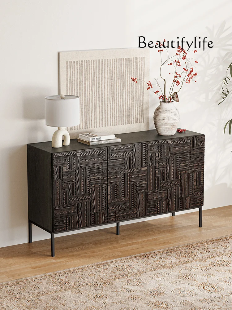 French retro dining side cabinet, household living room, carved against the wall, storage, advanced medieval door cabinet
French retro dining side cabinet, household living room, carved against the wall, storage, advanced medieval door cabinet