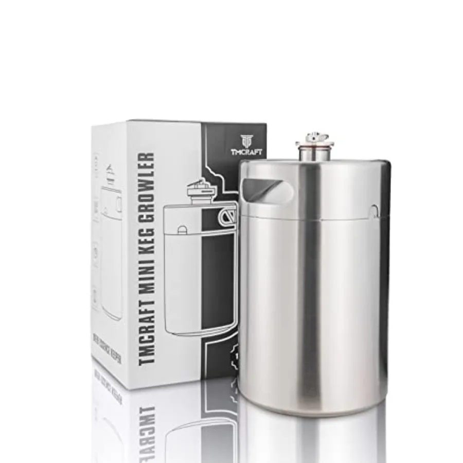 TMCRAFT 170OZ Stainless Steel Mini Keg Portable beer growler with Exhaust Valve Designed Cap to Keep Beverage Fresh
TMCRAFT 170OZ Stainless Steel Mini Keg Portable beer growler with Exhaust Valve Designed Cap to Keep Beverage Fresh