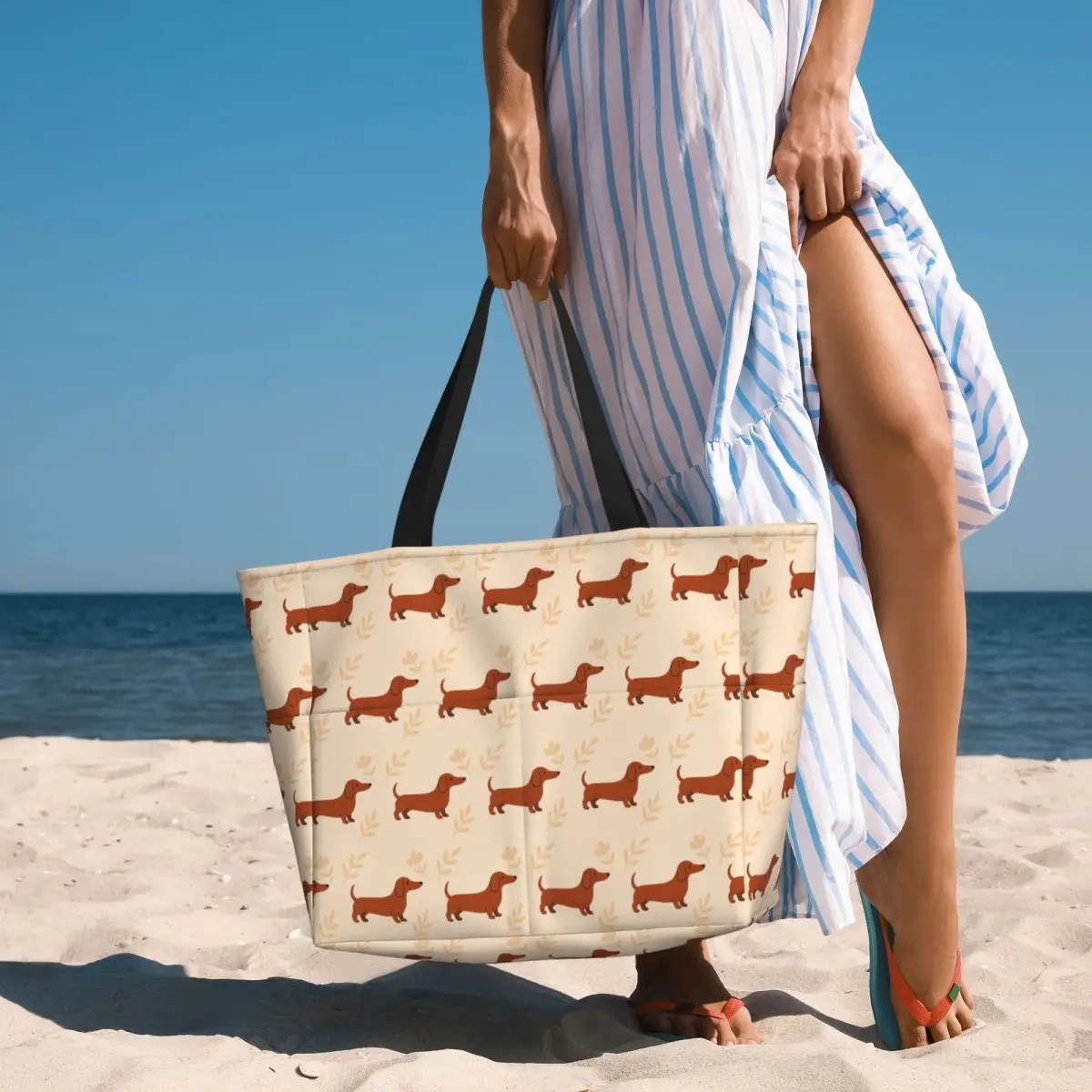 Dachshund Pattern Art Beach Tote Bag Sport Gym Yoga Duffle Large Tote Bag Women Travel Bag Fitness bag
Dachshund Pattern Art Beach Tote Bag Sport Gym Yoga Duffle Large Tote Bag Women Travel Bag Fitness bag