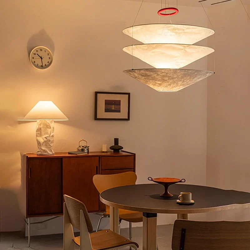 Nordic Minimalist Dupont Paper Wabi Sabi Chandelier Living Dining Room Bedroom Pendant Lamp Restaurant Bar Hanging Light Fixture
Nordic Minimalist Dupont Paper Wabi Sabi Chandelier Living Dining Room Bedroom Pendant Lamp Restaurant Bar Hanging Light Fixture