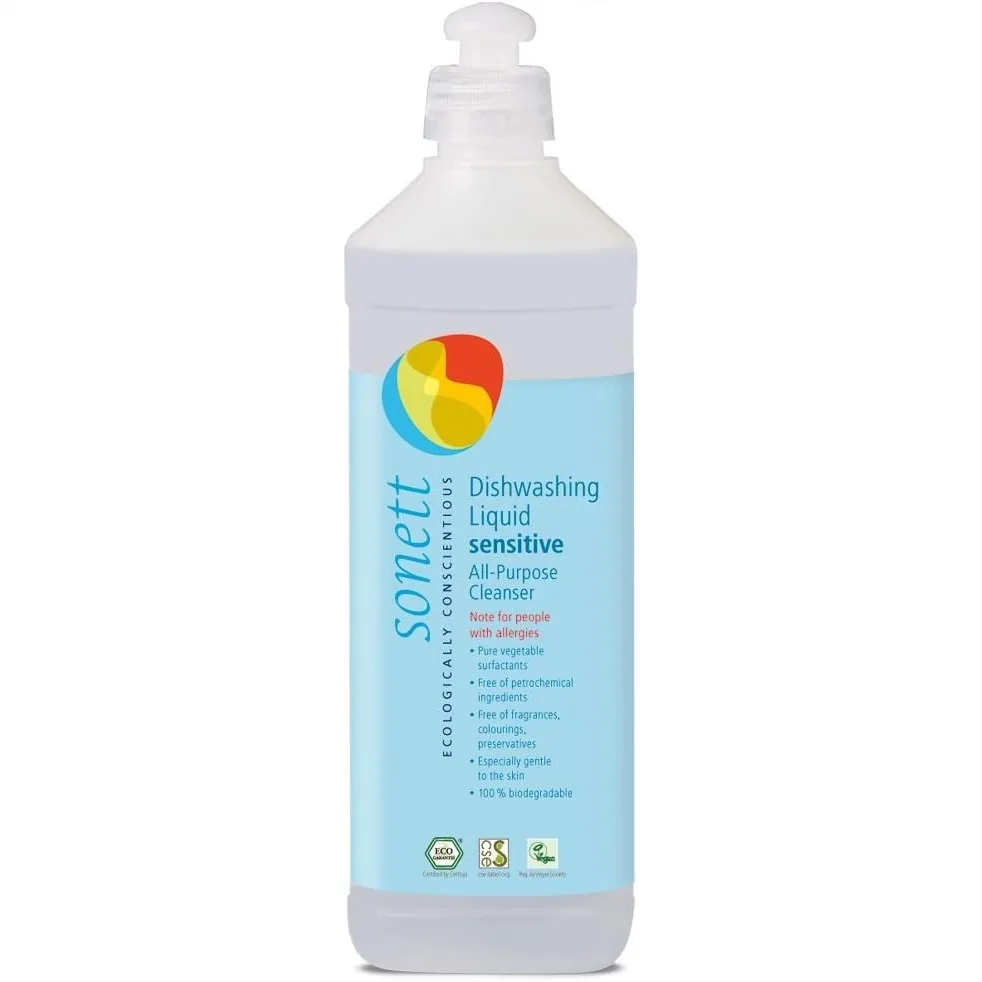 Liquid Dish Soap, All Purpose Cleaner for Sensitive Skin, Plant-Based, 17 Fl Oz
Liquid Dish Soap, All Purpose Cleaner for Sensitive Skin, Plant-Based, 17 Fl Oz