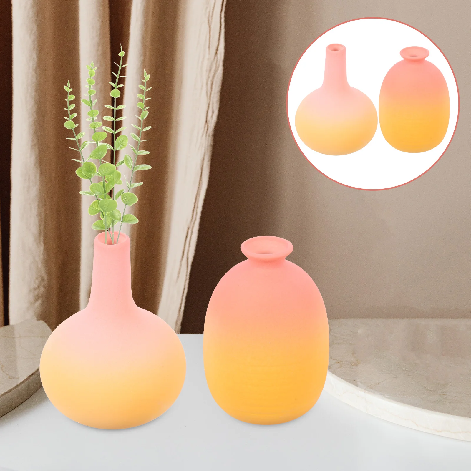 2 Pcs Retro Decor Rustic Ceramic Vase Floral Vases for Flowers Creative Decoration
2 Pcs Retro Decor Rustic Ceramic Vase Floral Vases for Flowers Creative Decoration