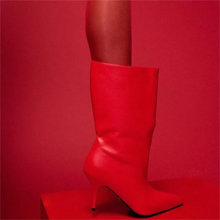 Hot Selling European and American Foreign Trade Sleeve Large Tube Circumference Thin High Heels Pointed Sleeve Short Boots
Hot Selling European and American Foreign Trade Sleeve Large Tube Circumference Thin High Heels Pointed Sleeve Short Boots