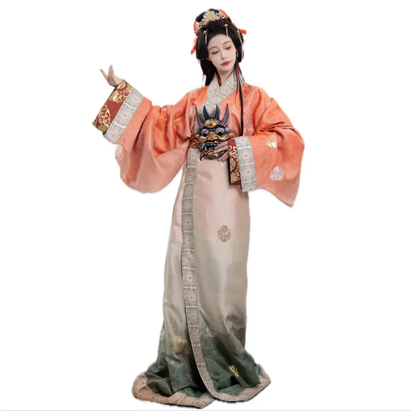 Hanfu Robe Women Chinese Traditional War Robe Female Cosplay Costume Gradient 2pcs Sets Gown Stage Performance Hanfu Costume
Hanfu Robe Women Chinese Traditional War Robe Female Cosplay Costume Gradient 2pcs Sets Gown Stage Performance Hanfu Costume