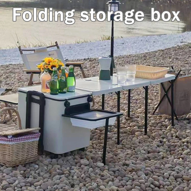 Outdoor Mobile Kitchen Camping Barbecue Table IGT Stove Camping Cookware Folding Storage Box Hiking Road Trip Travel Supplies
Outdoor Mobile Kitchen Camping Barbecue Table IGT Stove Camping Cookware Folding Storage Box Hiking Road Trip Travel Supplies