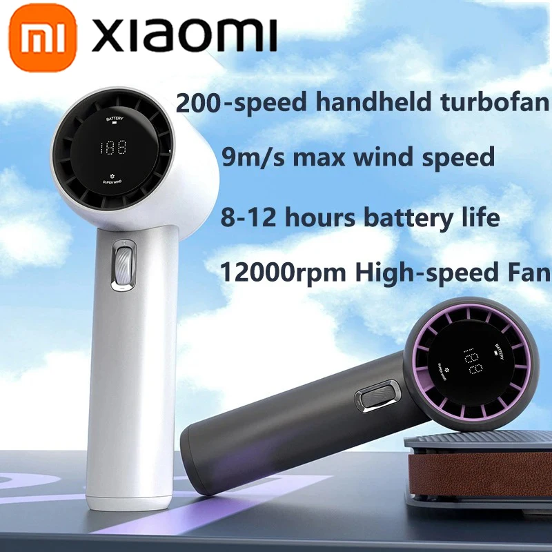 Xiaomi 200 Wind Speeds Adjustable High-speed Portable Handheld Turbofan USB Rechargeable Mini Fan Ultra-long Battery Life
Xiaomi 200 Wind Speeds Adjustable High-speed Portable Handheld Turbofan USB Rechargeable Mini Fan Ultra-long Battery Life