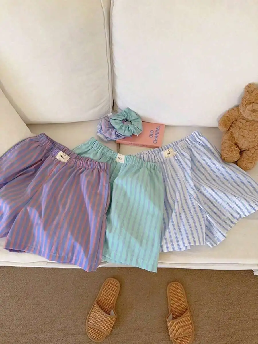 Womens Striped Casual Shorts For Summer Daily Wear And Parties
Womens Striped Casual Shorts For Summer Daily Wear And Parties