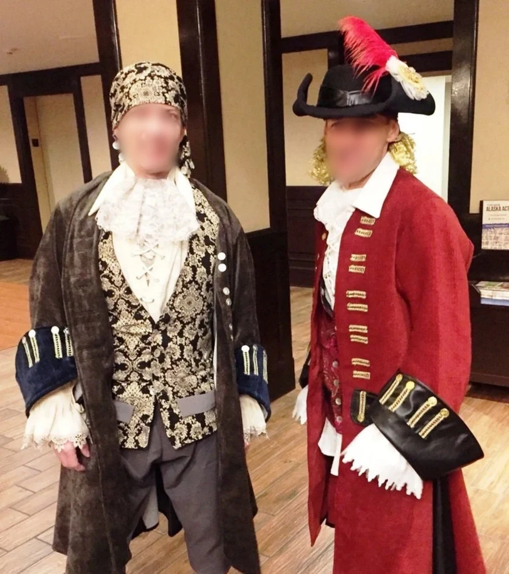 Historical Vikings Pirate Costume Men's Gothic Steampunk Renaissance Nobleman Theatre Tuxedo Suit Rococo Venice Ball Gown
Historical Vikings Pirate Costume Men's Gothic Steampunk Renaissance Nobleman Theatre Tuxedo Suit Rococo Venice Ball Gown