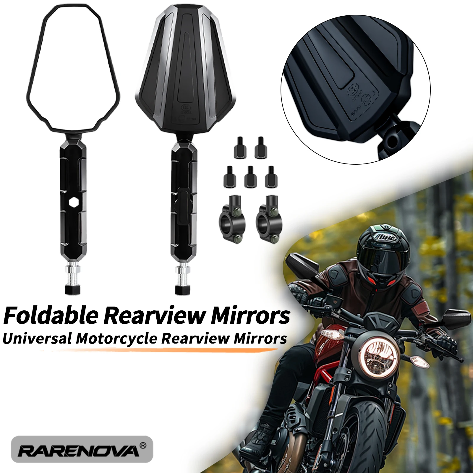 Universal Motorcycle Mirrors For Kawasaki BMW Honda Adventure Motorcycle Mirrors Angle Adjustable Folding Handlebar Side Mirrors
Universal Motorcycle Mirrors For Kawasaki BMW Honda Adventure Motorcycle Mirrors Angle Adjustable Folding Handlebar Side Mirrors