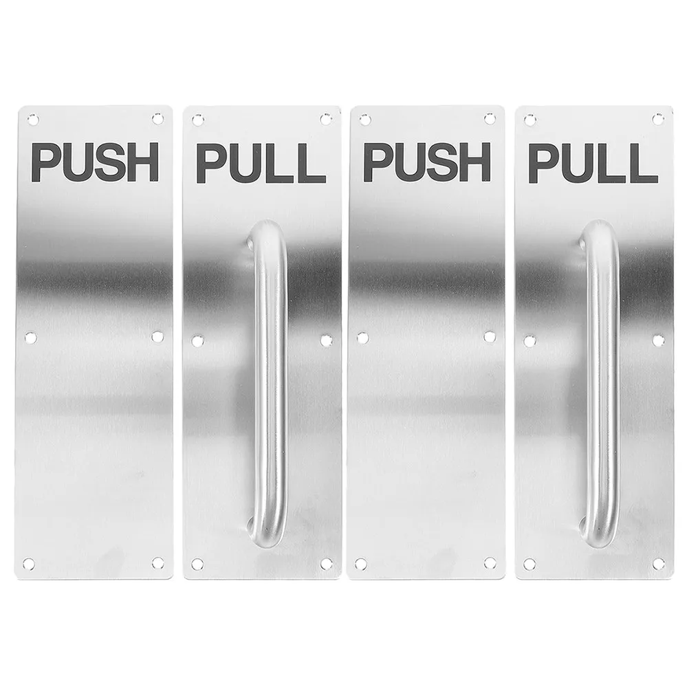 2Sets Stainless Steel Push Pull Plate Handle for Fire Doors Commercial Passage Doors Heavy Duty Door Pull Handle Modern Sleek
2Sets Stainless Steel Push Pull Plate Handle for Fire Doors Commercial Passage Doors Heavy Duty Door Pull Handle Modern Sleek