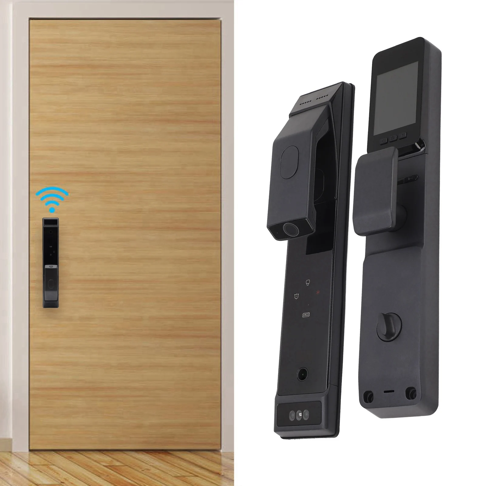 Smart Door Lock Smart Wifi Door Lock 3D Face Recognition Fingerprint Card Password Visual Viewer Lock Rechargeable for Apartment
Smart Door Lock Smart Wifi Door Lock 3D Face Recognition Fingerprint Card Password Visual Viewer Lock Rechargeable for Apartment
