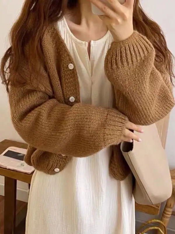 Шикарный вязаный открытый кардиган, свободный длинный све V-Ne, женская весенне-осенняя верхняя одежда, удобный свитер с ленивым рукавом, повседневная одежда...
Шикарный вязаный открытый кардиган, свободный длинный све V-Ne, женская весенне-осенняя верхняя одежда, удобный свитер с ленивым рукавом, повседневная одежда...