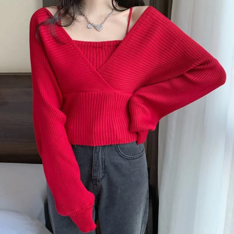 Autumn Design Sense French Minority Waist-Tight Slimming False Two-Piece off-the-Shoulder Long Sleeve Sweater for Women
Autumn Design Sense French Minority Waist-Tight Slimming False Two-Piece off-the-Shoulder Long Sleeve Sweater for Women