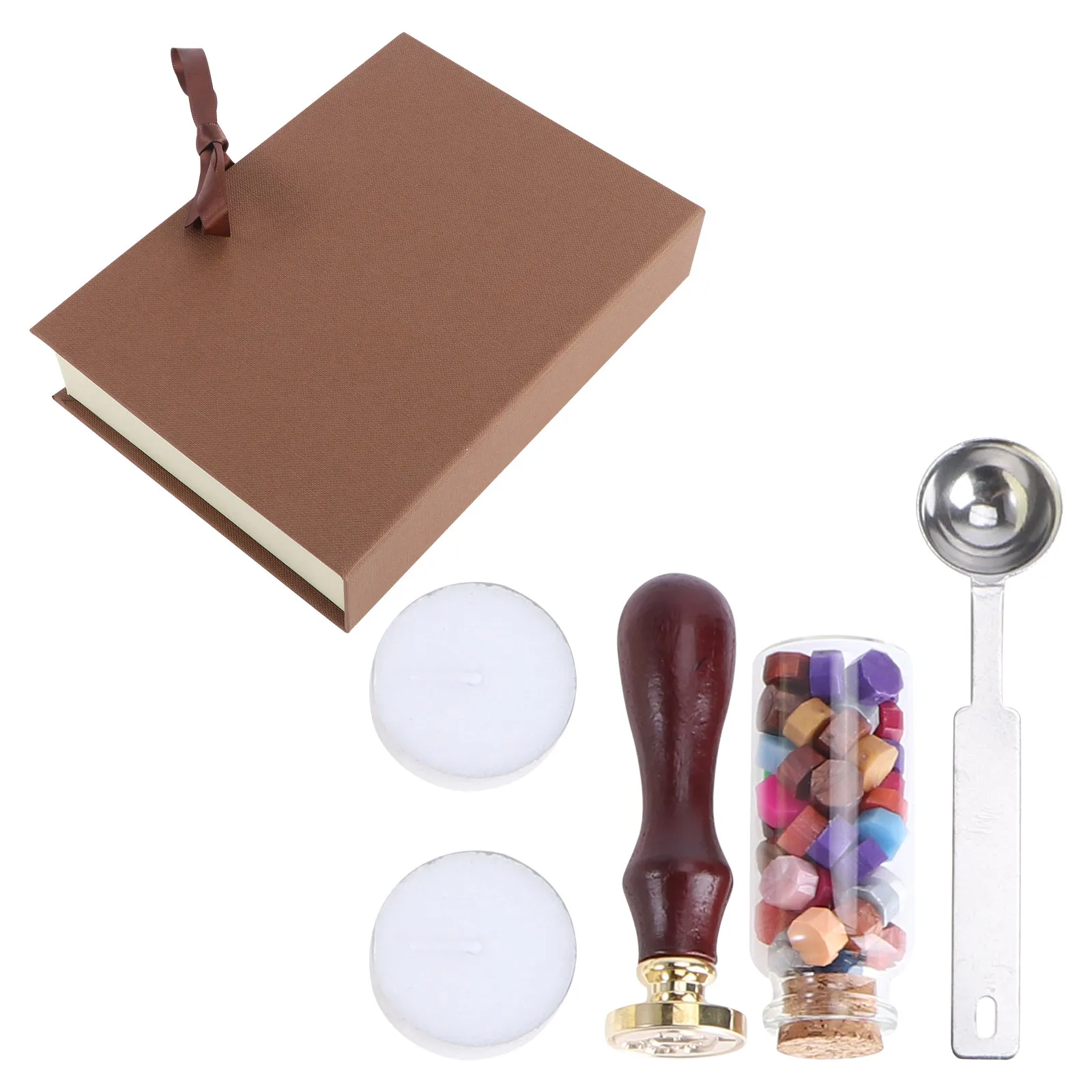 1Set Premium Sealing Wax Stamp Kit Wood and Brass Construction Reusable Sturdy Signet for Photo Albums DIY Crafts Personalized
1Set Premium Sealing Wax Stamp Kit Wood and Brass Construction Reusable Sturdy Signet for Photo Albums DIY Crafts Personalized