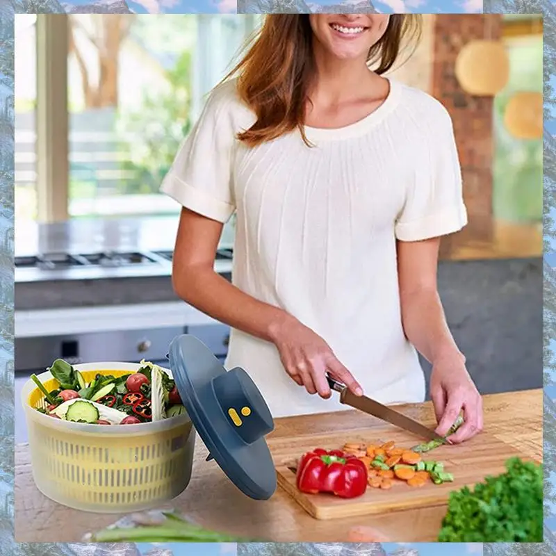 Flash Trend 2X Electric Salad Spinner - Lettuce Vegetable Dryer, USB Rechargeable, Quick Drying Lettuce Fruit Spinner With Bowl
Flash Trend 2X Electric Salad Spinner - Lettuce Vegetable Dryer, USB Rechargeable, Quick Drying Lettuce Fruit Spinner With Bowl