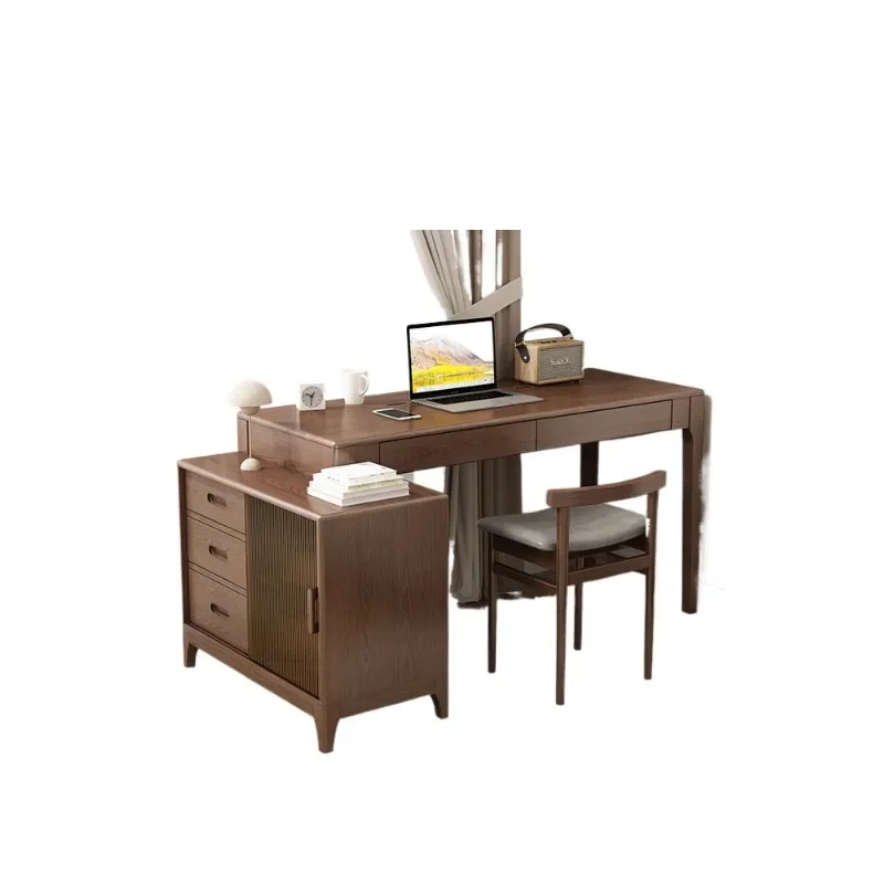 Solid wood corner desk bookcase integrated combination, home retractable computer desk double student learning
Solid wood corner desk bookcase integrated combination, home retractable computer desk double student learning