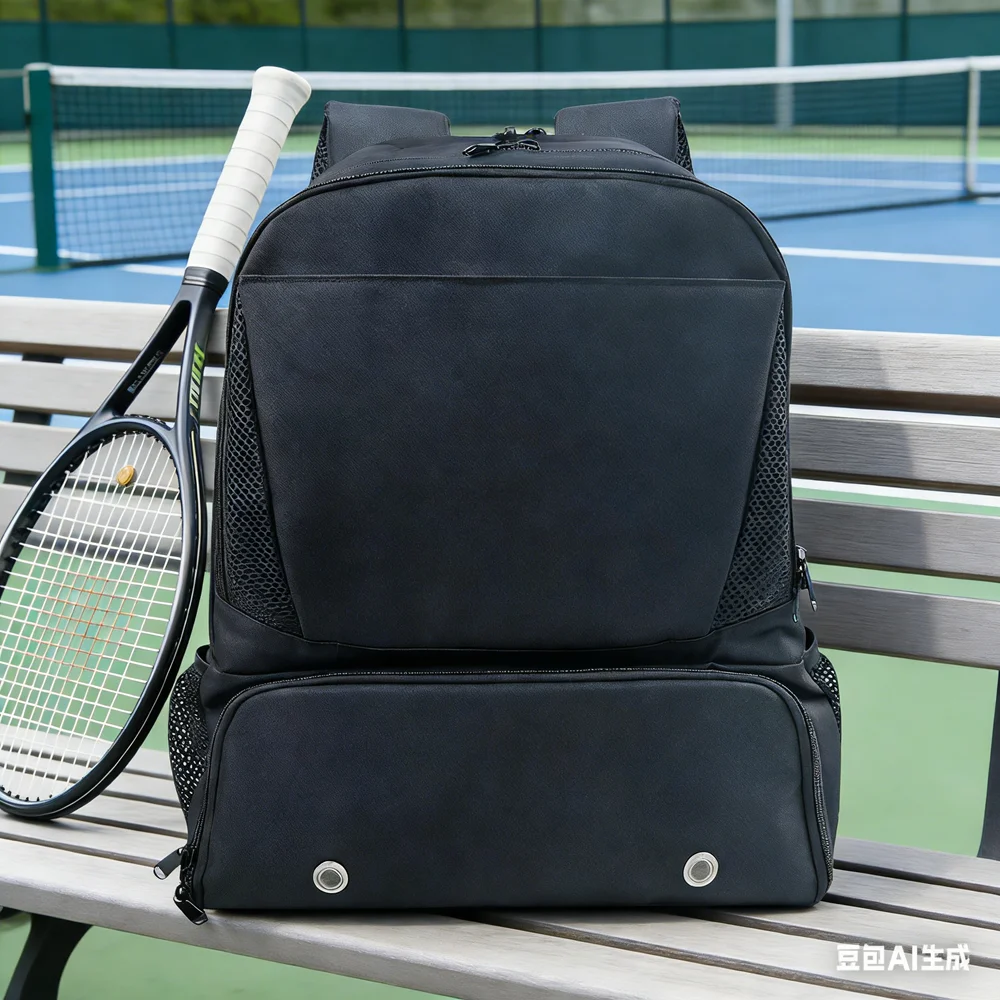 Рюкзак для бадминтона и тенниса большой вместимости, спортивная сумка для ракеток, с отделением для мокрых и сухих вещей, вмещает 1-2 ракетки, с карманом для обуви, черный
Рюкзак для бадминтона и тенниса большой вместимости, спортивная сумка для ракеток, с отделением для мокрых и сухих вещей, вмещает 1-2 ракетки, с карманом для обуви, черный