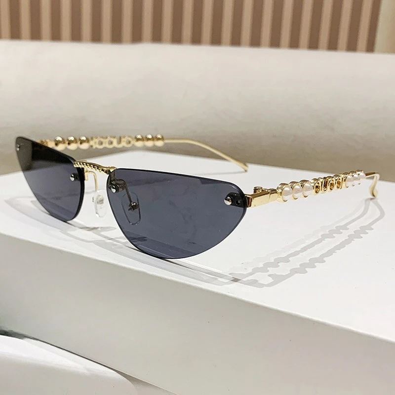 Fashion Cat Eye Rimless Sunglasses Women Men Shades Brand Designer Metal Small Oval Sun Glasses Luxury Sunglass 2025 Gafas
Fashion Cat Eye Rimless Sunglasses Women Men Shades Brand Designer Metal Small Oval Sun Glasses Luxury Sunglass 2025 Gafas
