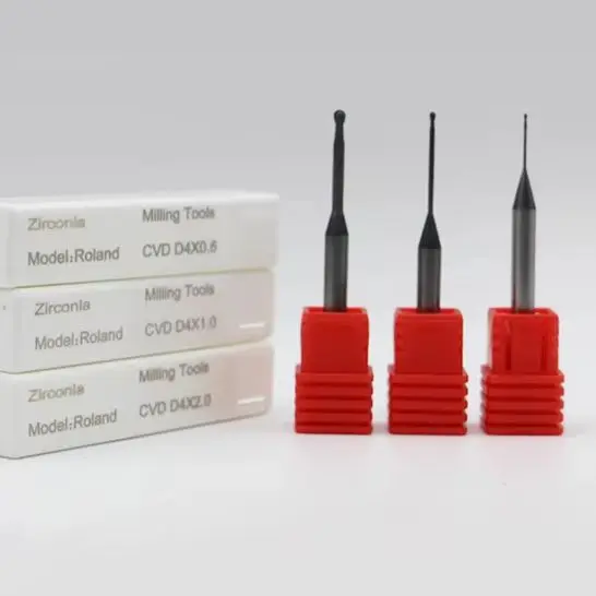 Roland Dental Milling Burs for Zrconia PMMA Dental Lab 0.6mm 1.0mm 2.0mm Grinding Tool Dental Dentistry Milling Bur CVD DC
Roland Dental Milling Burs for Zrconia PMMA Dental Lab 0.6mm 1.0mm 2.0mm Grinding Tool Dental Dentistry Milling Bur CVD DC