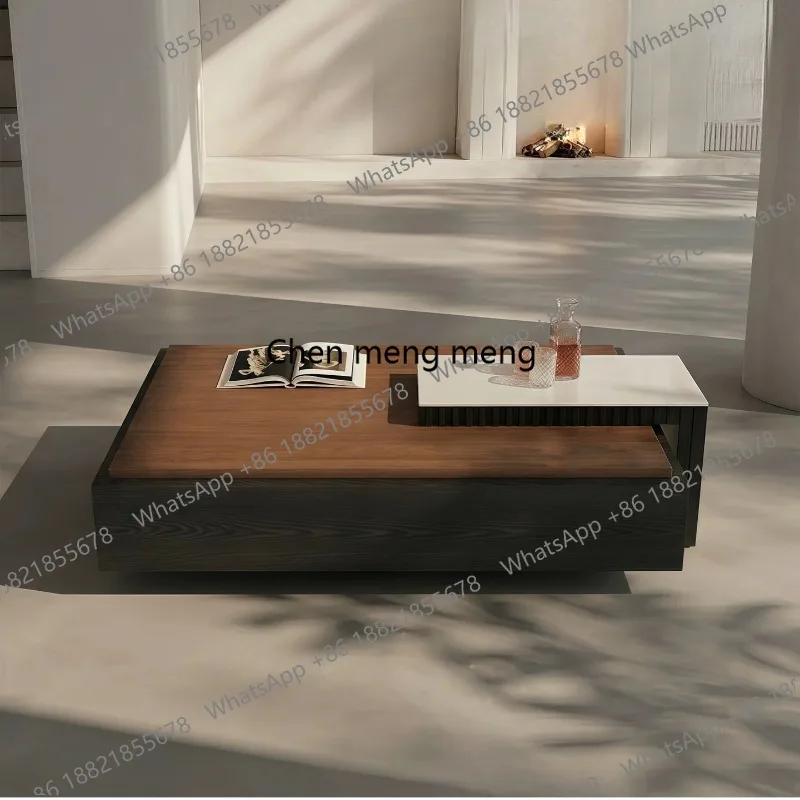 Italian minimalist North American black walnut solid wood coffee table square storage Nordic furniture modern simplicity
Italian minimalist North American black walnut solid wood coffee table square storage Nordic furniture modern simplicity