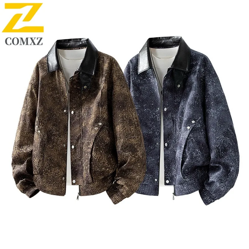 COMXZ Мужская уличная куртка, повседневная ветрозащитная мотоциклетная куртка с воротником-стойкой для альпинизма, повседневные удобные осенние куртки для отдыха
COMXZ Мужская уличная куртка, повседневная ветрозащитная мотоциклетная куртка с воротником-стойкой для альпинизма, повседневные удобные осенние куртки для отдыха