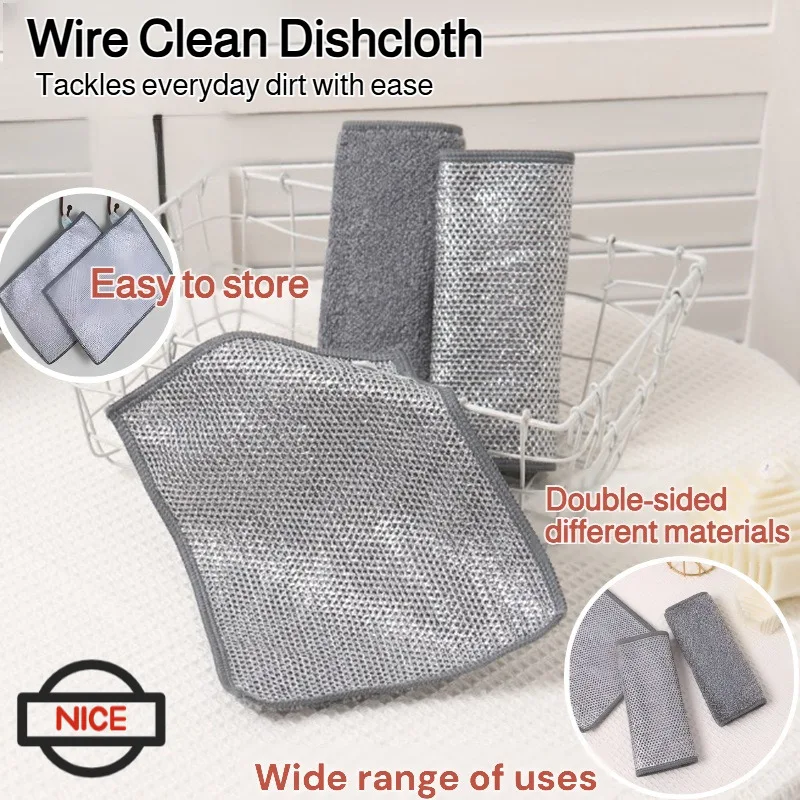 Strong Decontamination Dishwashing Cloth Double-Sided Fiber Charcoal Cleaning Cloth Reusable Durable Kitchen Cleaning
Strong Decontamination Dishwashing Cloth Double-Sided Fiber Charcoal Cleaning Cloth Reusable Durable Kitchen Cleaning