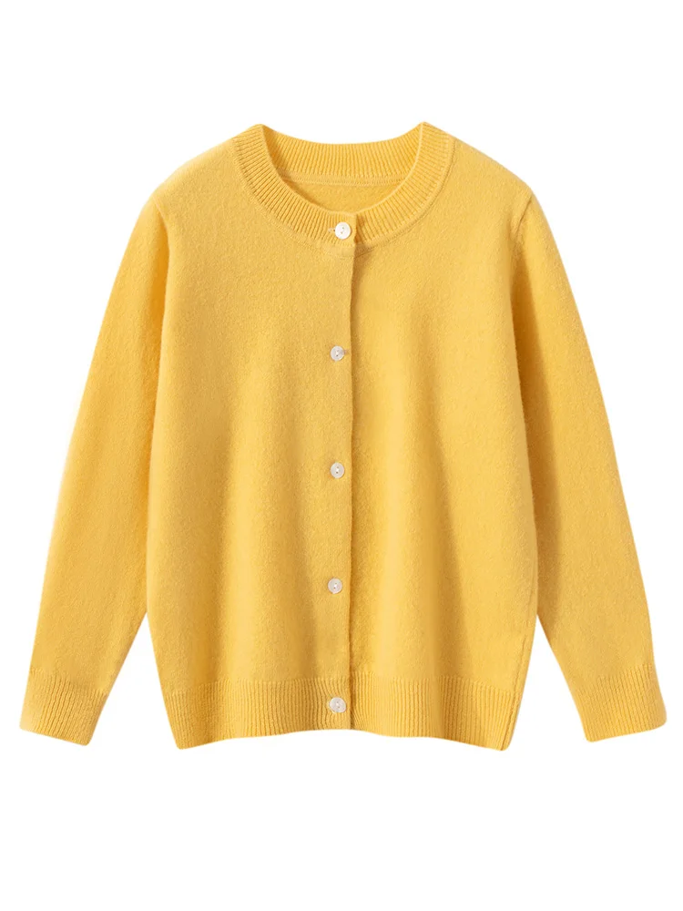 Children's Wool Sweater O-neck Cardigan Autumn Winter Boys Girls Basic Simple 100% Merino Wool Knitwear Kids Casual Clothing Top 
Children's Wool Sweater O-neck Cardigan Autumn Winter Boys Girls Basic Simple 100% Merino Wool Knitwear Kids Casual Clothing Top