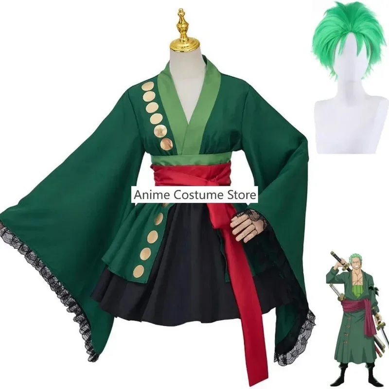 Anime Roronoa Zoro Cosplay Costume Wano Kuni Country Two Years Later Doujin Wig Dress Lolita Woman Sexy Kawaii Party Suit
Anime Roronoa Zoro Cosplay Costume Wano Kuni Country Two Years Later Doujin Wig Dress Lolita Woman Sexy Kawaii Party Suit