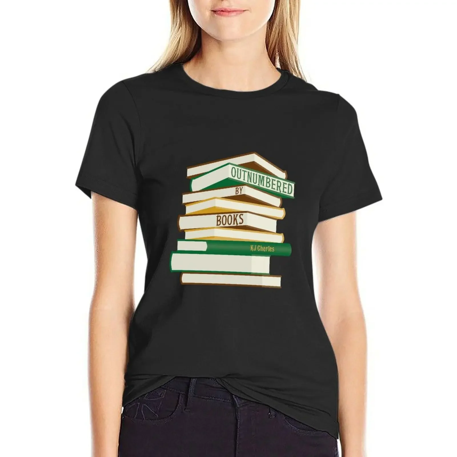 Outnumbered by Books T-Shirt oversized shirts graphic tees tops plus sizes plus size t shirts for Women loose fit
Outnumbered by Books T-Shirt oversized shirts graphic tees tops plus sizes plus size t shirts for Women loose fit