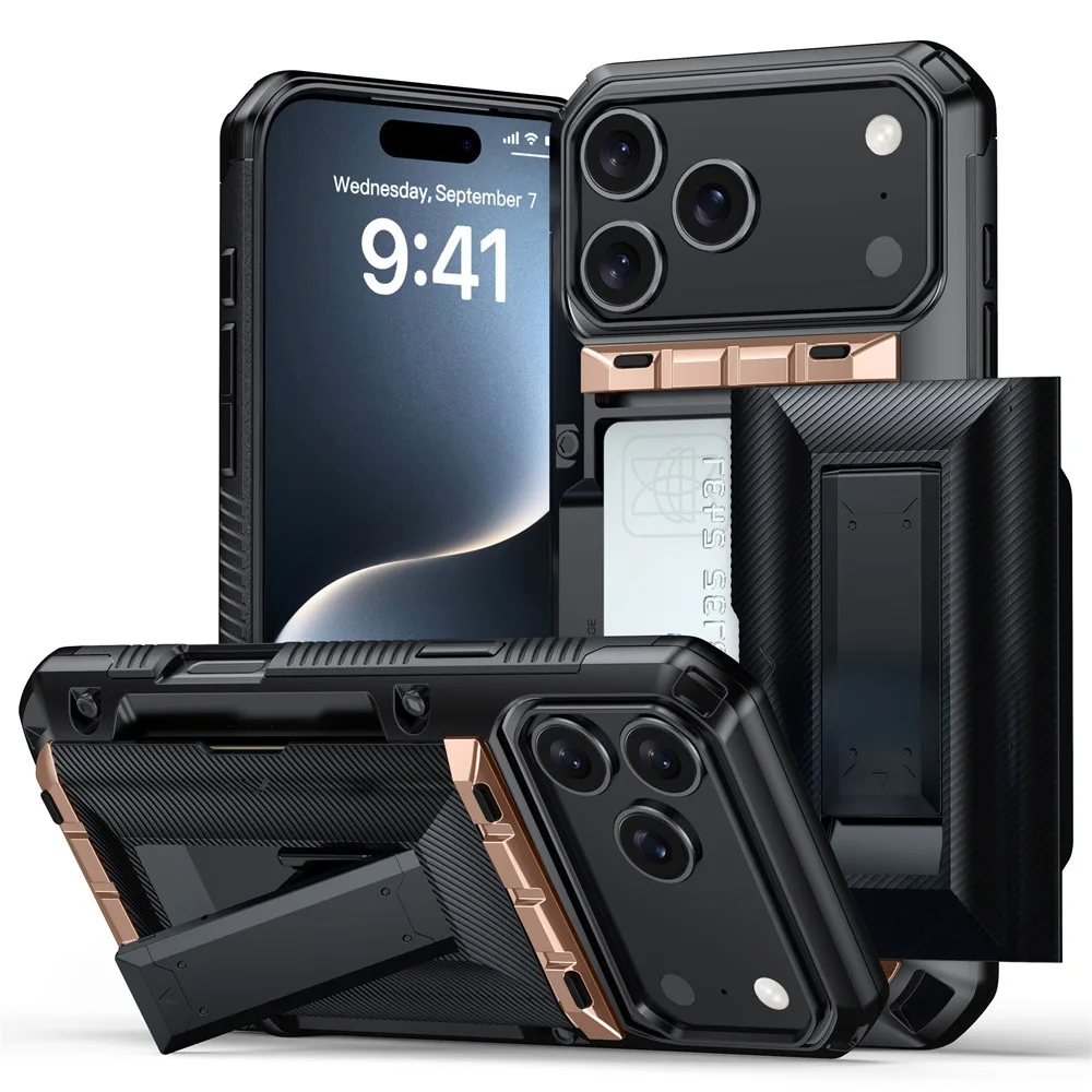For iPhone 16 Pro Max Case, Shockproof Kickstand Slide Card Holder Slot Cover For iPhone 15 13 17 12 14, Hybrid Hard Phone Funda
For iPhone 16 Pro Max Case, Shockproof Kickstand Slide Card Holder Slot Cover For iPhone 15 13 17 12 14, Hybrid Hard Phone Funda