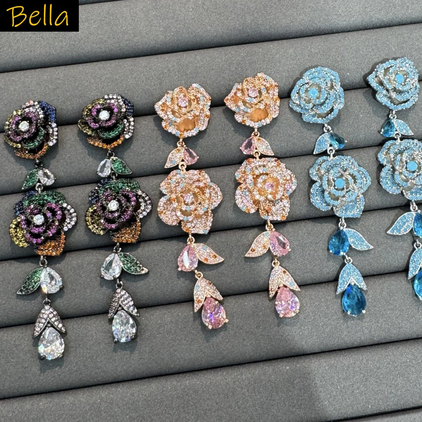 cubic zirconia earrings for women fashion jewelry gala event wedding party flower long dangling earrings blue pink black
cubic zirconia earrings for women fashion jewelry gala event wedding party flower long dangling earrings blue pink black