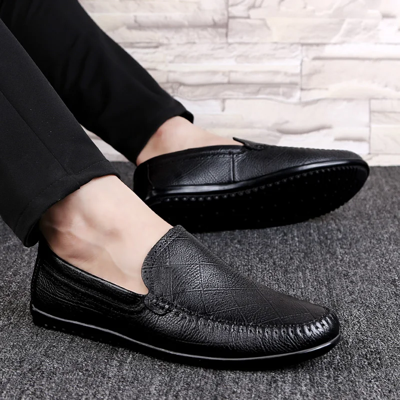 Fashion Mens loafers Genuine Leather Casual Shoes outdoor Business Men Slip-on Shoes All-Match Loafers Handmade Driving Flats
Fashion Mens loafers Genuine Leather Casual Shoes outdoor Business Men Slip-on Shoes All-Match Loafers Handmade Driving Flats