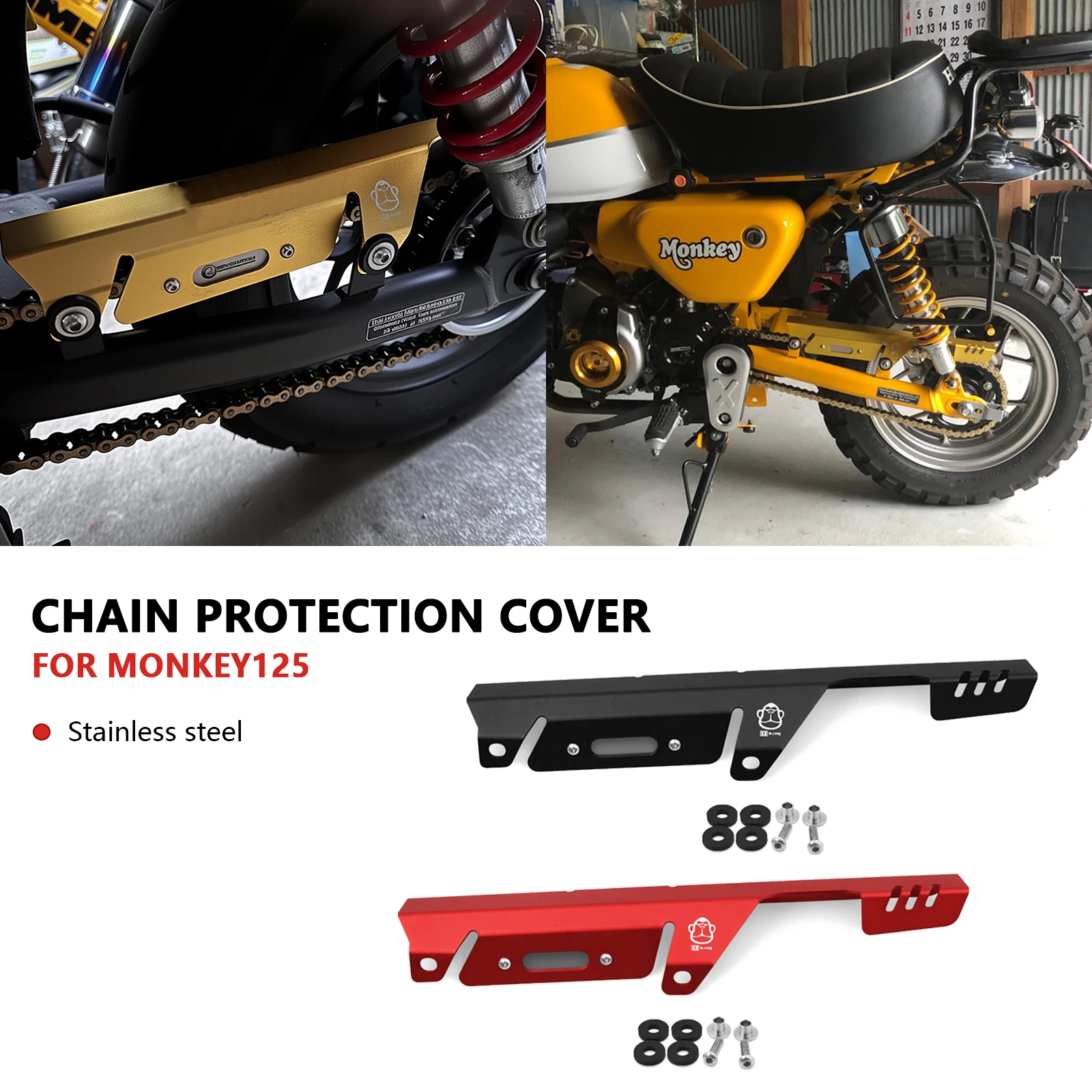 Аксессуары для мотоциклов, защитная цепь, декоративная защитная крышка, защитная цепь для Monkey 125 2018-2024 Monkey 125 2024
Аксессуары для мотоциклов, защитная цепь, декоративная защитная крышка, защитная цепь для Monkey 125 2018-2024 Monkey 125 2024