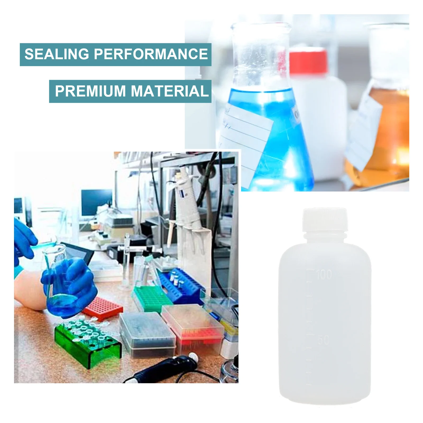 6Pcs Plastic Reagent Bottle 100Ml Pe Material Sealing Small Mouth Bottle for Lab Scientific Samples Liquid Storage Container
6Pcs Plastic Reagent Bottle 100Ml Pe Material Sealing Small Mouth Bottle for Lab Scientific Samples Liquid Storage Container