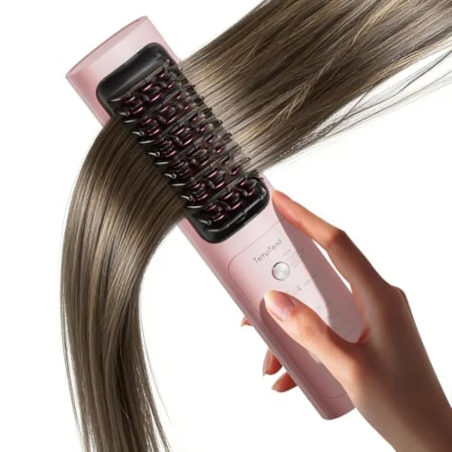 Cordless Hair Straightener Brush - Portable Straightener with Ionic Shine Fast Heat Straightening Brush for Travel Safe Easy St
Cordless Hair Straightener Brush - Portable Straightener with Ionic Shine Fast Heat Straightening Brush for Travel Safe Easy St