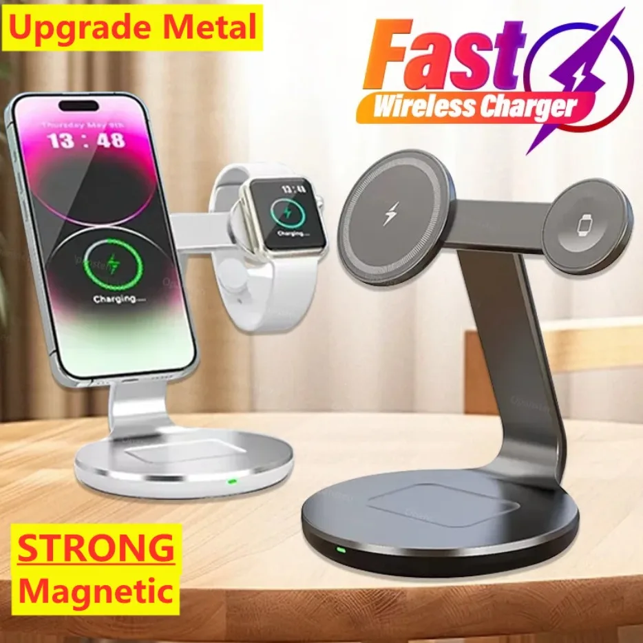 Metal 3 In 1 Wireless Charger Magnetic Phone Stand Holder Fast Charging For iPhone 16 15 14 13 Pro Max iWatch 9 8 7 Airpods 3 2
Metal 3 In 1 Wireless Charger Magnetic Phone Stand Holder Fast Charging For iPhone 16 15 14 13 Pro Max iWatch 9 8 7 Airpods 3 2