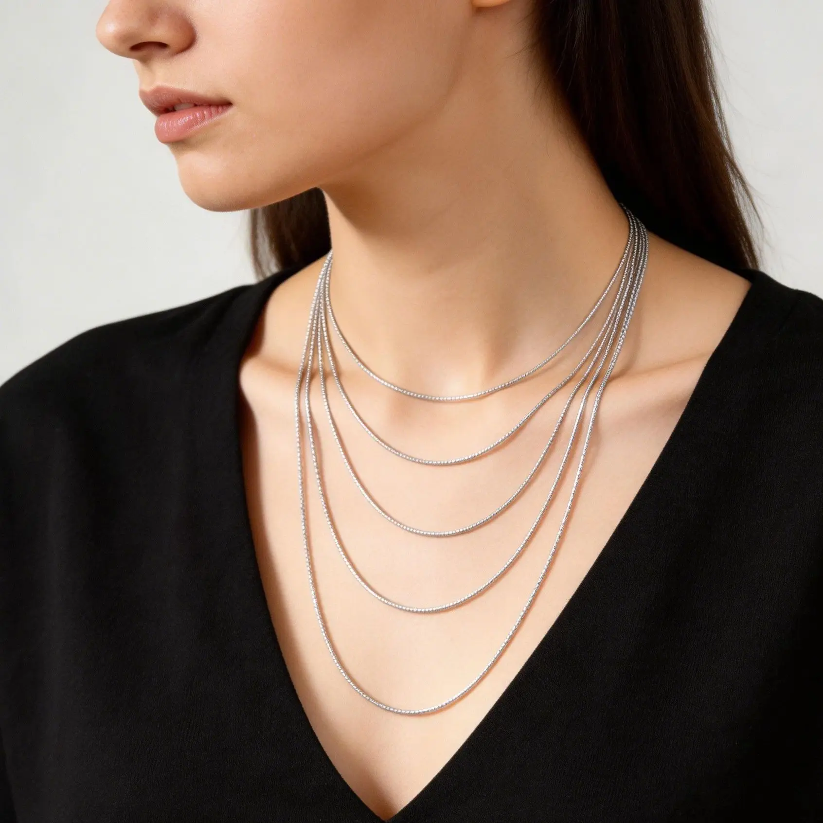 Stainless Steel Box Chain Necklace For Women Men 1/2/3mm Wide Stackable Chains Hih Pop Punk Street Jewelry
Stainless Steel Box Chain Necklace For Women Men 1/2/3mm Wide Stackable Chains Hih Pop Punk Street Jewelry
