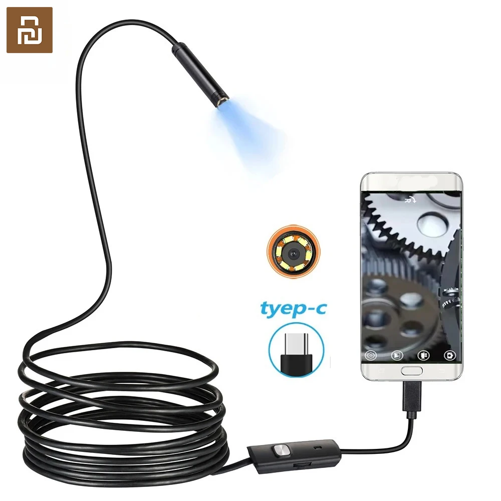 Youpin 7.0MM TYPE-C Endoscope Camera Waterproof 6 LED Adjustable USB Android Flexible Inspection Borescope Cameras for Phone PC
Youpin 7.0MM TYPE-C Endoscope Camera Waterproof 6 LED Adjustable USB Android Flexible Inspection Borescope Cameras for Phone PC