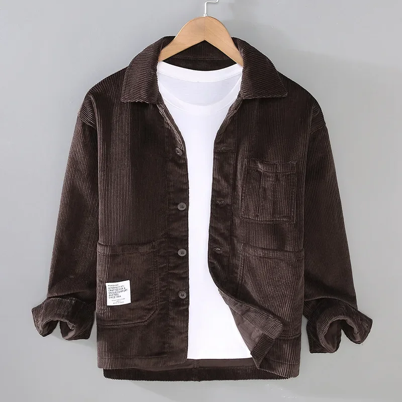 Autumn New Japanese Vintage Men's Youth Corduroy Coat Casual Loose Versatile Solid Color Top
Autumn New Japanese Vintage Men's Youth Corduroy Coat Casual Loose Versatile Solid Color Top