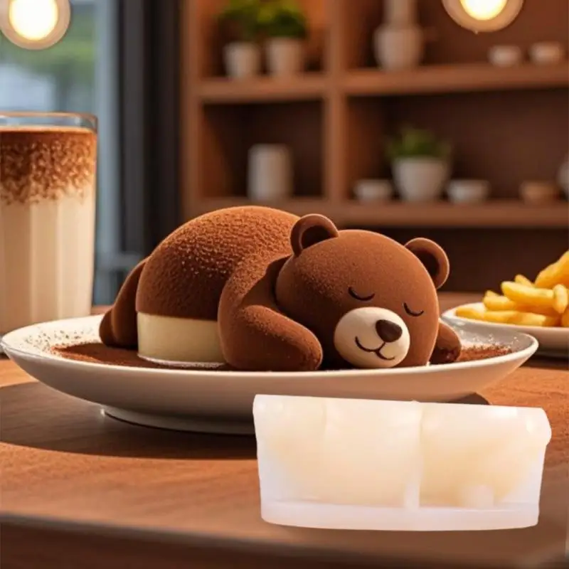 Cute 3D Sleeping Bear Mold Silicone Jelly Mousse Pudding Ice Cream Cupcake Topper Decoration DIY Baking Accessories Tool
Cute 3D Sleeping Bear Mold Silicone Jelly Mousse Pudding Ice Cream Cupcake Topper Decoration DIY Baking Accessories Tool