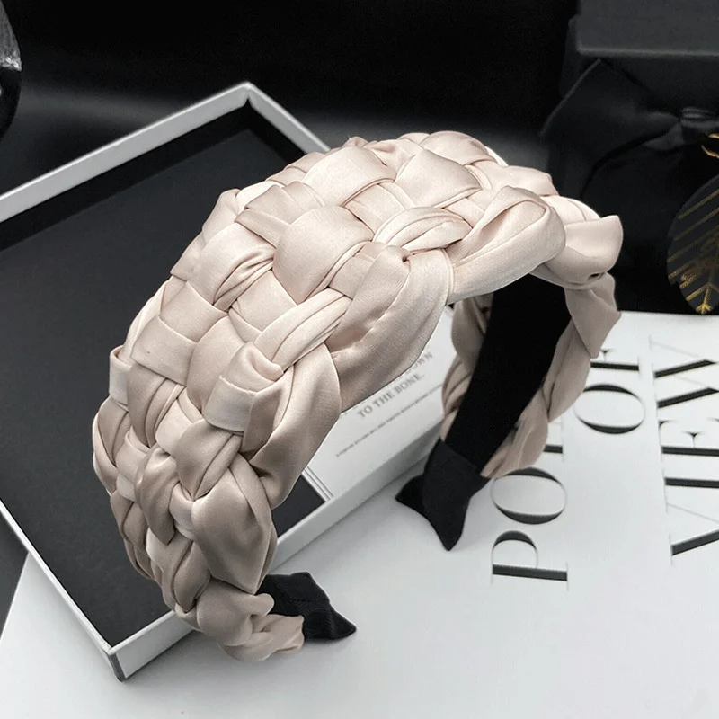 4.5-5CM Stunning Wide Women Headpiece Satin Cloth Braided Headbands for Woman Ladies Daily Shopping Party Head Hoop Accessories
4.5-5CM Stunning Wide Women Headpiece Satin Cloth Braided Headbands for Woman Ladies Daily Shopping Party Head Hoop Accessories