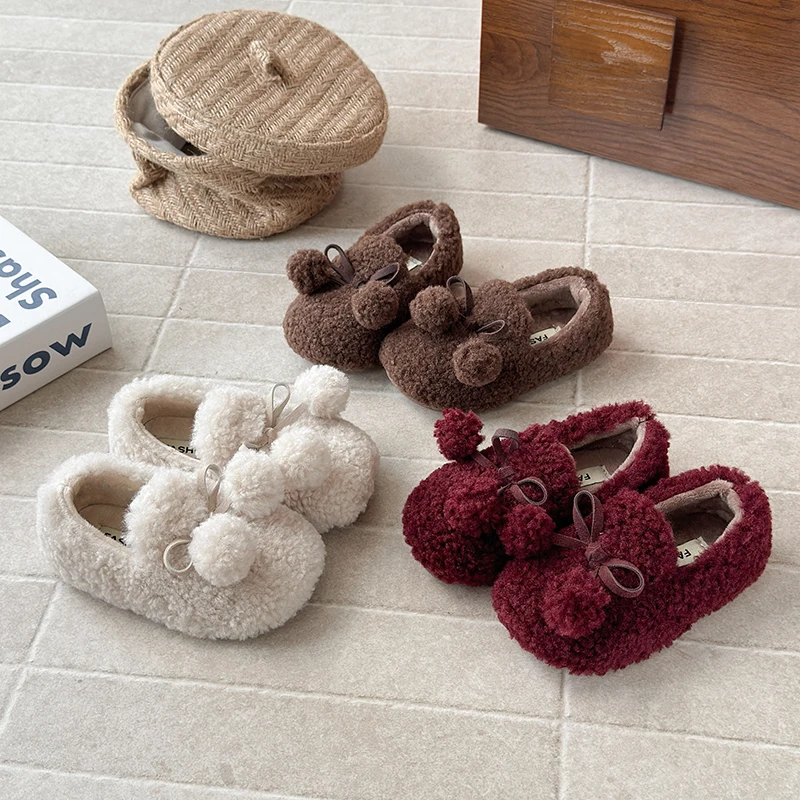 Girls Ballet Flats 2025 Winter Luxury Manmade Mink Fur Warm Plush Mary Jane Shoe Children's Comfortable Non Slip Cotton Shoes
Girls Ballet Flats 2025 Winter Luxury Manmade Mink Fur Warm Plush Mary Jane Shoe Children's Comfortable Non Slip Cotton Shoes