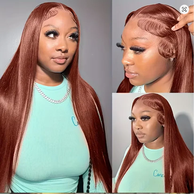 Reddish Brown Lace Front Wigs Human Hair 180% Density 13x4 Straight Copper Red Lace Front Wig Auburn Brown Brazilian Hair
Reddish Brown Lace Front Wigs Human Hair 180% Density 13x4 Straight Copper Red Lace Front Wig Auburn Brown Brazilian Hair