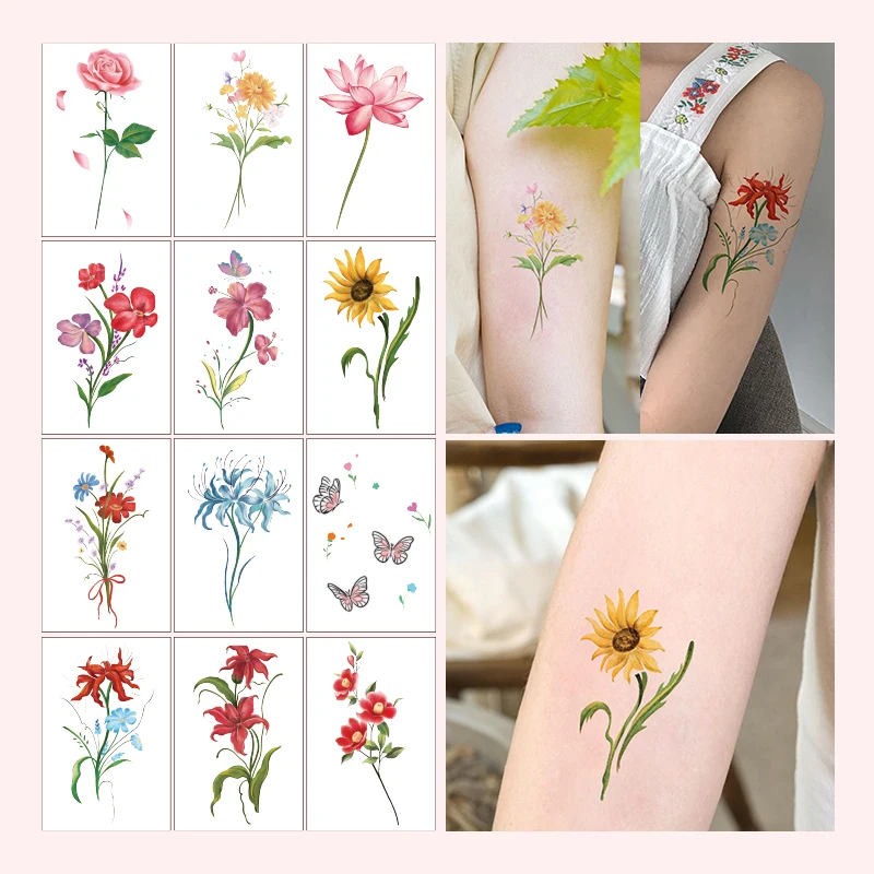 12 шт. красочные цветы растения временные татуировки наклейки половина руки водостойкие татуировки наклейки временные художественные татуировки наклейки
12 шт. красочные цветы растения временные татуировки наклейки половина руки водостойкие татуировки наклейки временные художественные татуировки наклейки