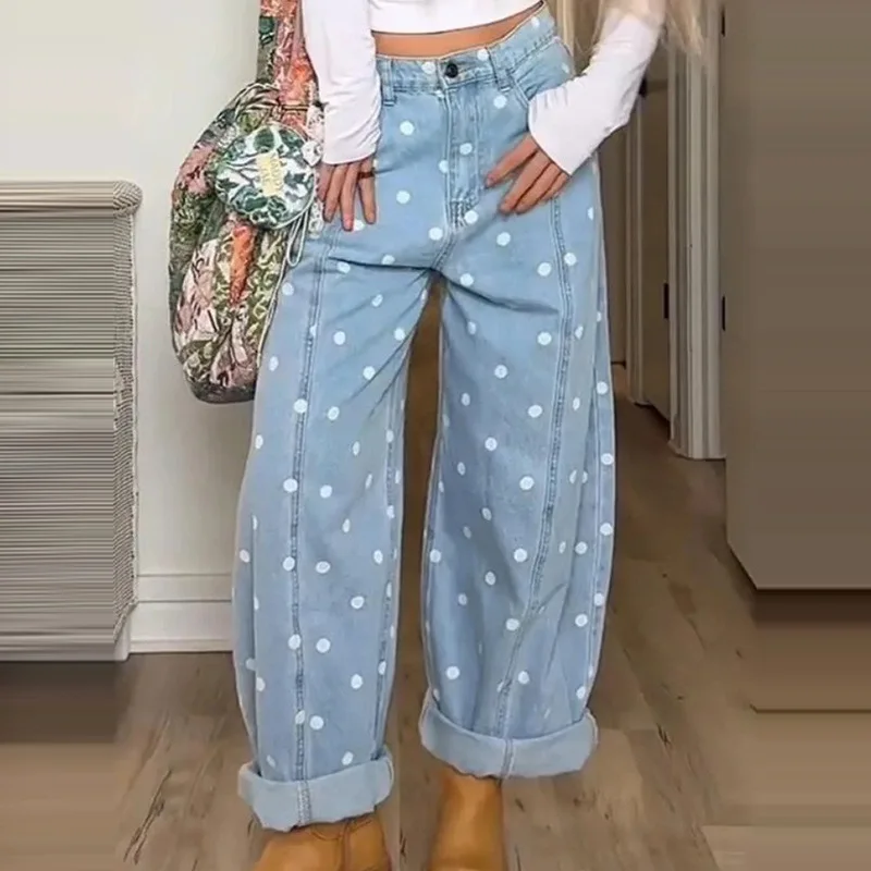 2026 Spring Summer Fashion Loose Wide Leg Jeans Women Denim Pants Casual Trousers
2026 Spring Summer Fashion Loose Wide Leg Jeans Women Denim Pants Casual Trousers