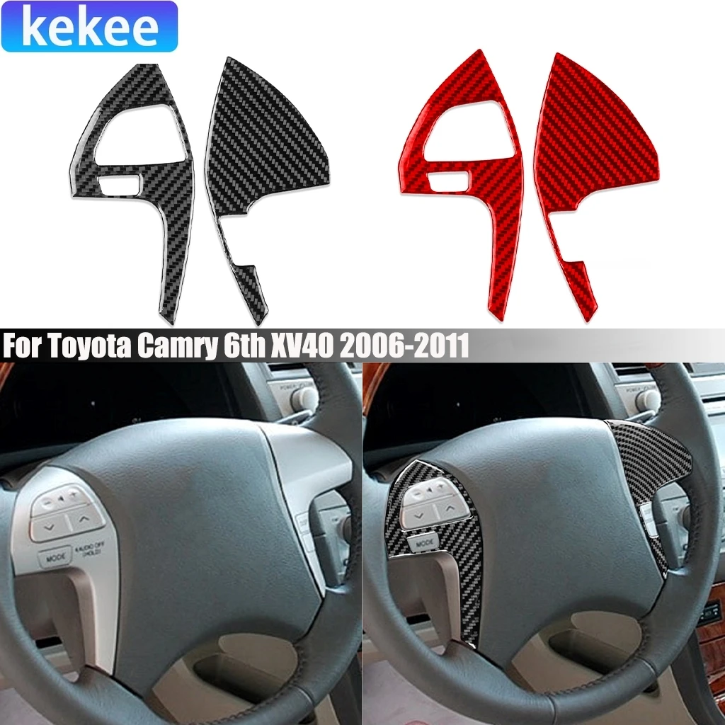 For Toyota Camry 6th XV40 2006-2011 Carbon Fiber Driver Wheel Button Decorative Interior Car Accessories Cover Sticker Trim
For Toyota Camry 6th XV40 2006-2011 Carbon Fiber Driver Wheel Button Decorative Interior Car Accessories Cover Sticker Trim