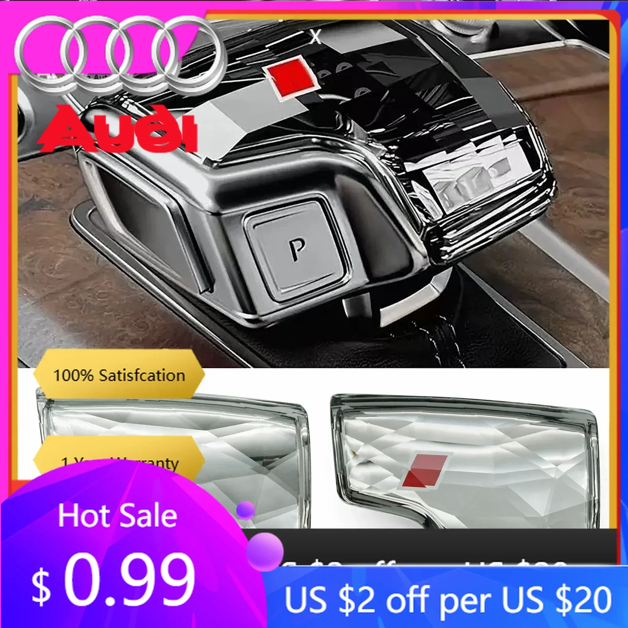 Car Stickers Hot A4 A6 For Audi For Audi A4B9/A6C8 aircraft crystal gear lever cover shift handball upper cover
Car Stickers Hot A4 A6 For Audi For Audi A4B9/A6C8 aircraft crystal gear lever cover shift handball upper cover