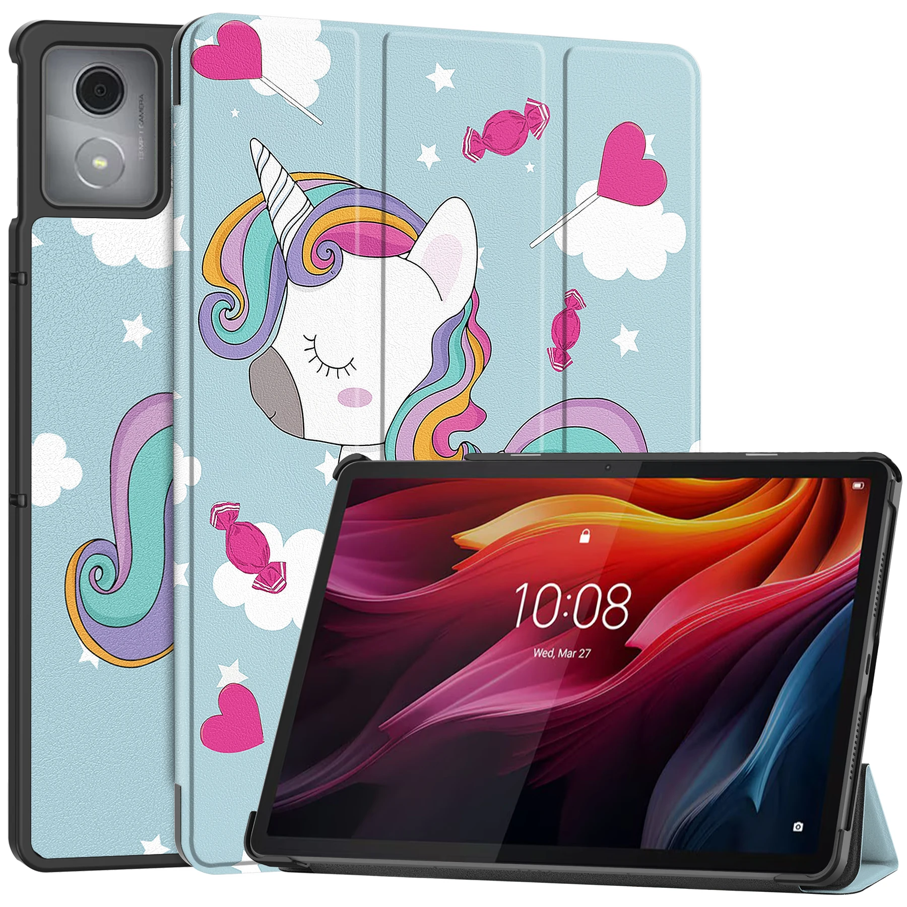 Окрашенный смарт-чехол для Lenovo Tab K11 Plus 2024 TB352FU 11,45 дюймов, тройной чехол-подставка, легкий вес, жесткий ПК, роскошная искусственная кожа
Окрашенный смарт-чехол для Lenovo Tab K11 Plus 2024 TB352FU 11,45 дюймов, тройной чехол-подставка, легкий вес, жесткий ПК, роскошная искусственная кожа