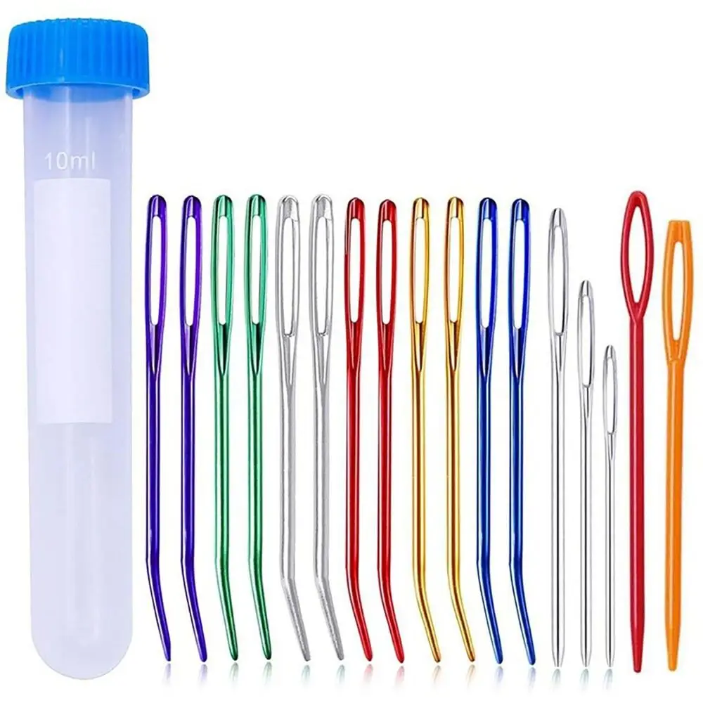Handicraft Bent Tip Large Eye Darning Needles Aluminum Multicolor Knitting Needles Set Weaving Needles
Handicraft Bent Tip Large Eye Darning Needles Aluminum Multicolor Knitting Needles Set Weaving Needles